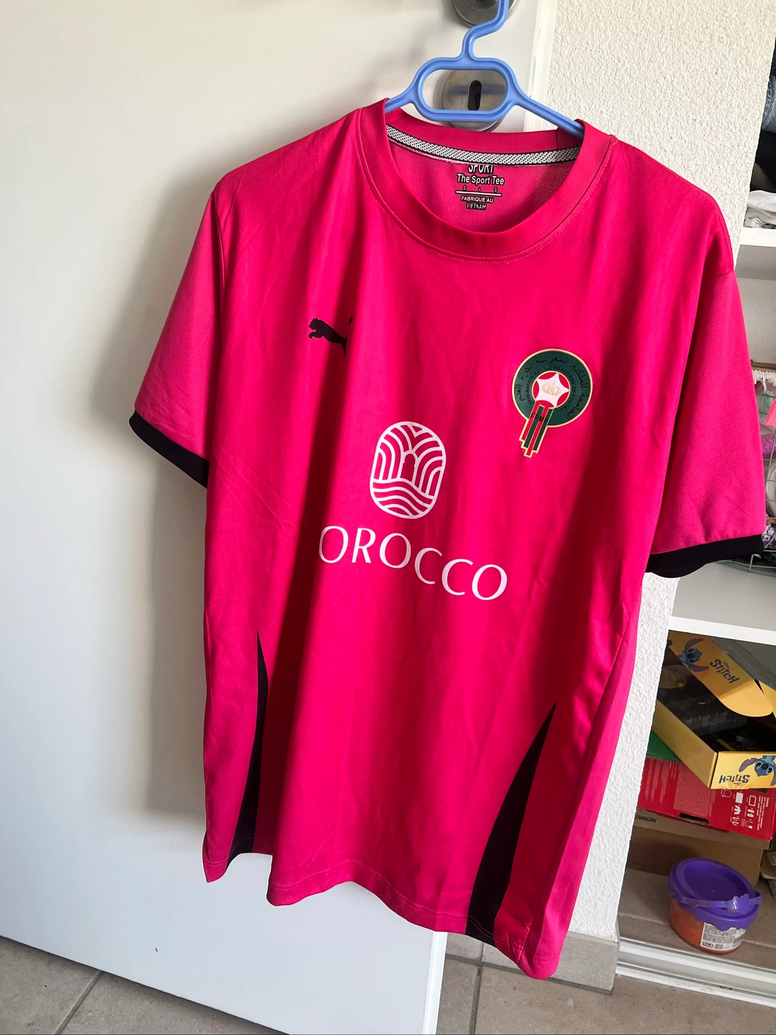 T-shirt foot 